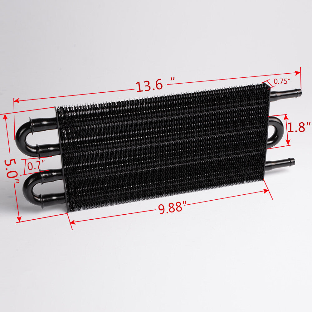 Universal aluminum remote-controlled transmission oil cooler kit suitable for automatic/manual transmissions Q
