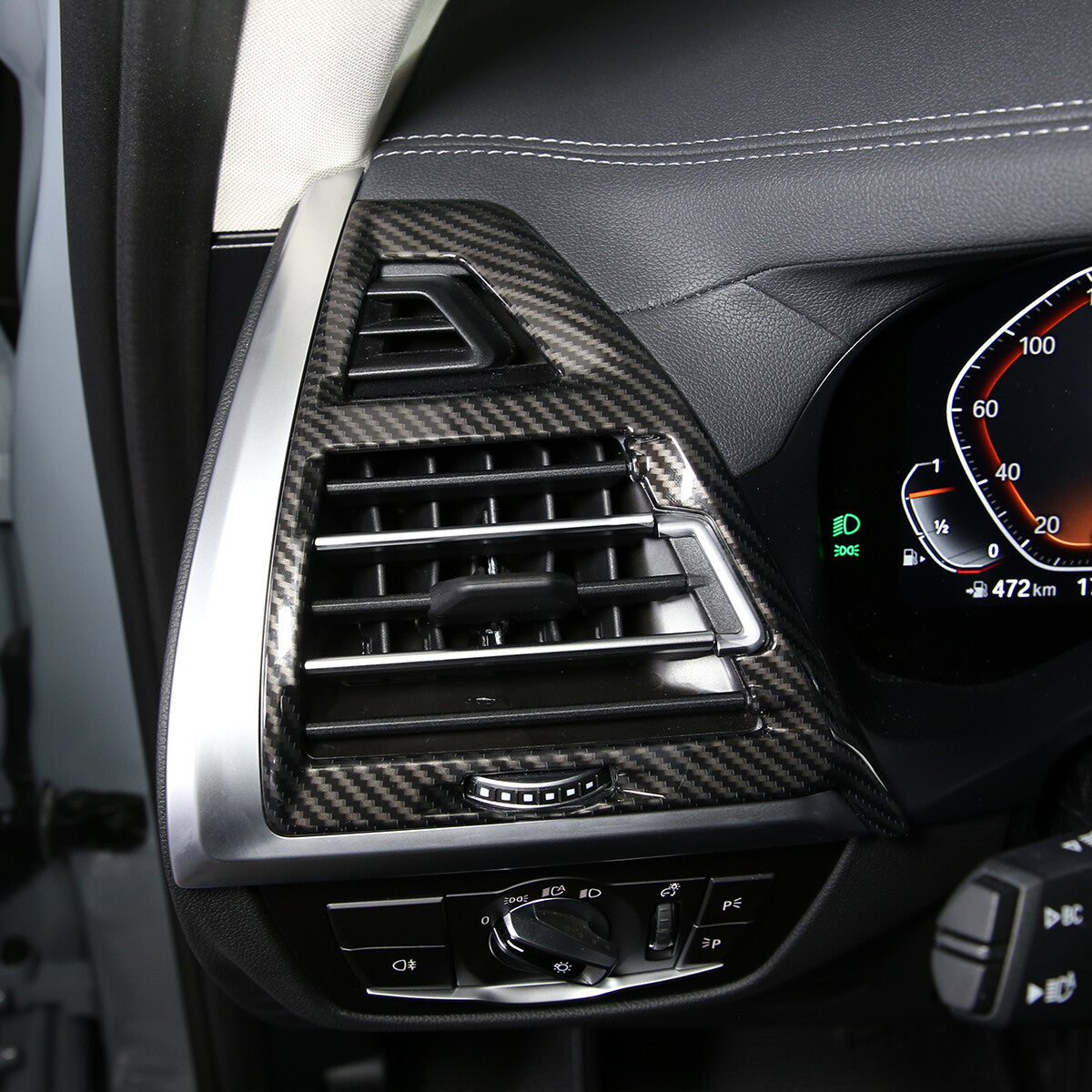 4-Piece Carbon Fiber Door Handle Frame Decal Trim for Tacoma 05-15 US- v