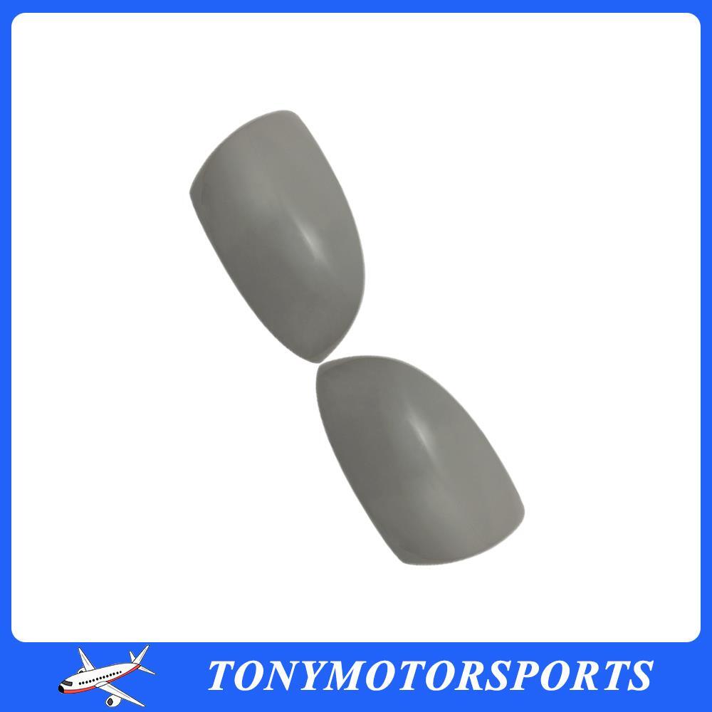 2x Front LH+RH Mirror Cover Caps Plastic Unpainted For 2007-2015 for Mazda 2 MK2