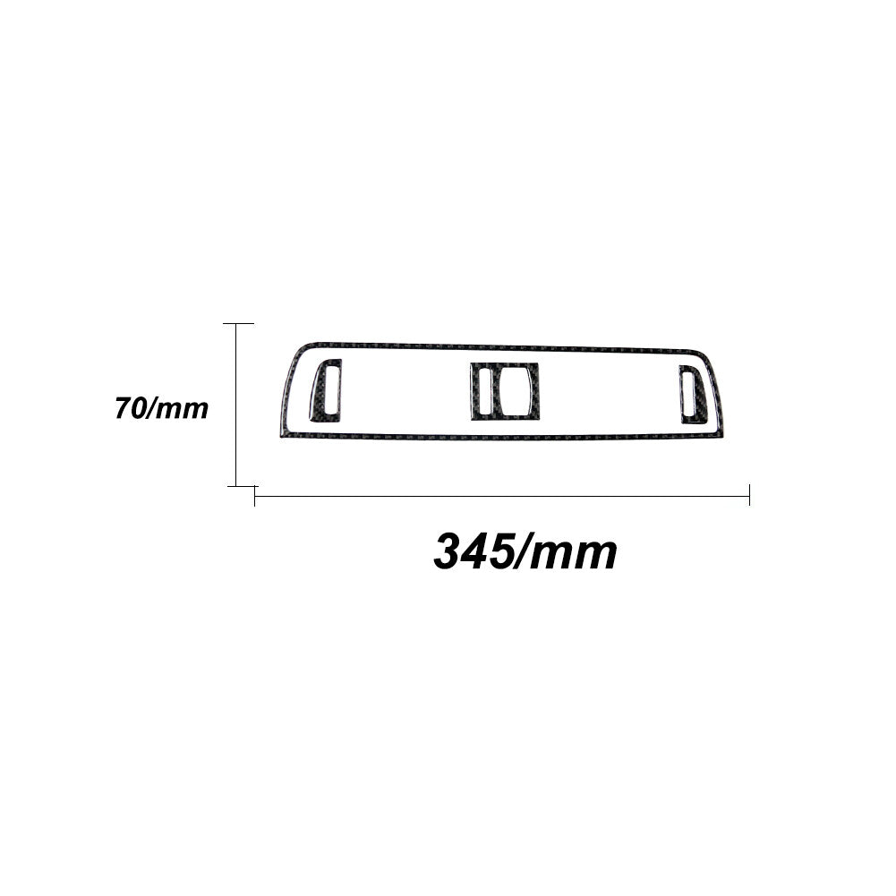 Carbon Fiber CD Control Panel Cover Trim Sticker For 5 F10 2011-2017 v
