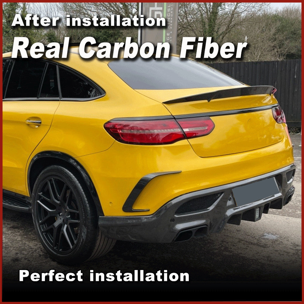 REAL Carbon Rear Bumper Scoop Fender Vents for Mercedes GLE Coupe Sport 2015-19