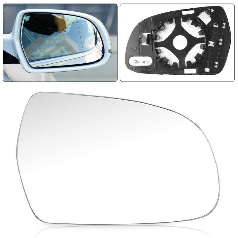 Mirror Glass Replacement For 2010-2016 for Audi A4 A5 Quattro Passenger Right Side