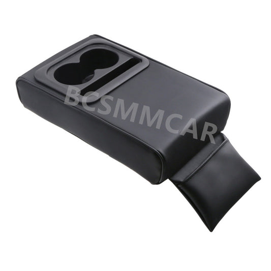 Accessory Car Armrest Cover Center Console Storage PU Organizer With Cup Holder