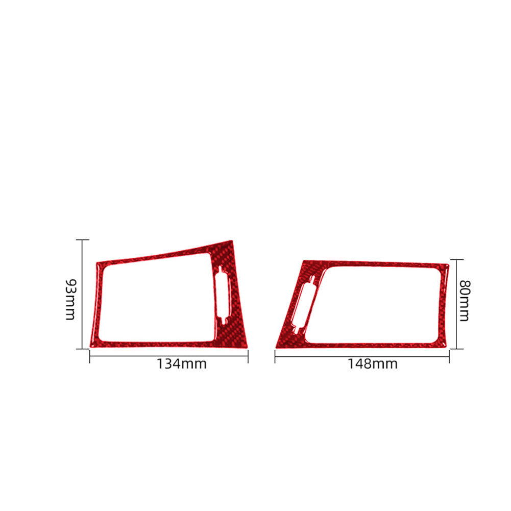 3X Red Carbon Fiber Parking button Cover Trim For Colorado 2004-12/ for Canyon 05-12 v