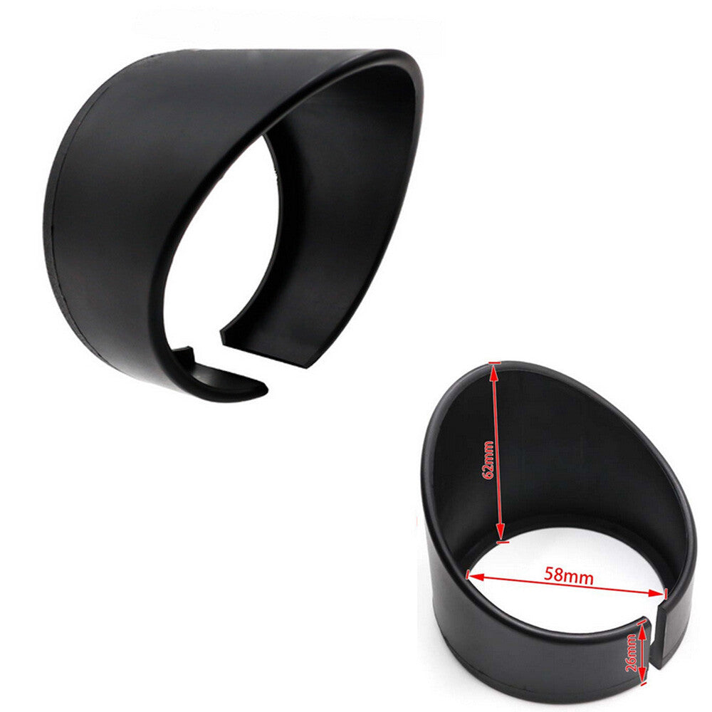 Black Visor for 60mm Oil Water Boost Gauge - Shade Cover Peak Q