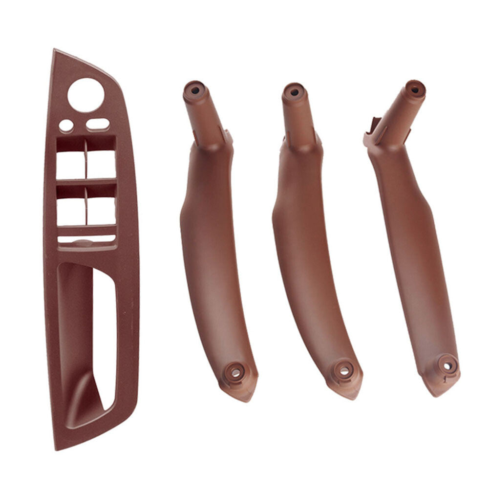 4x Inner Interior Door Pull Handle Trim Cover Fit for BMW X5 E70 X6 E71 E72 LHD