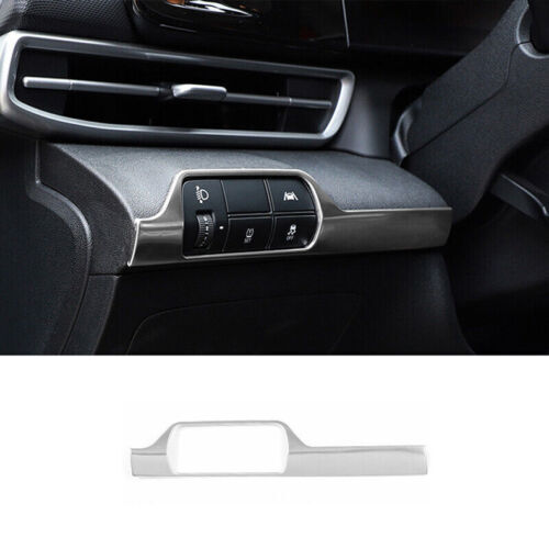 for Hyundai for Elantra 2021-2023 Matte Silver Headlight Switch Button Cover Trim