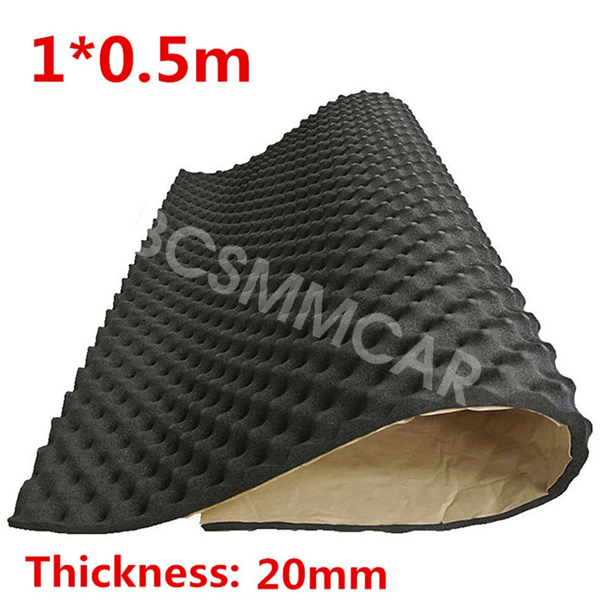 Car Engine Sound Deadener Insulation Pad Heat Shield Self-adhesive Mat 39X19in