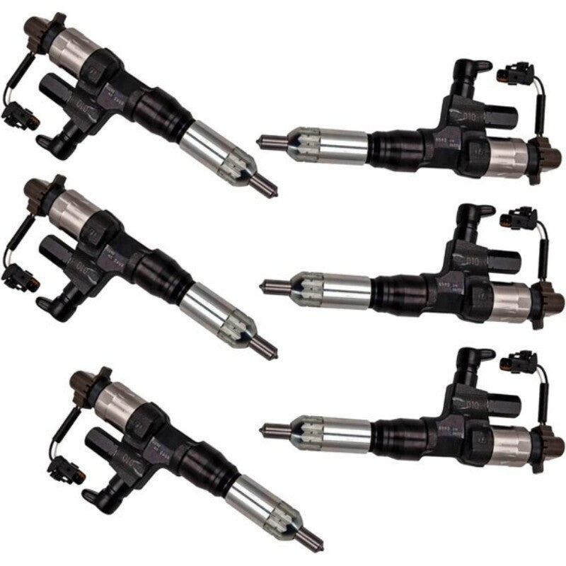 6pcs Diesel Injector for Hino 185 155 165 195 268 198 238 258 7.8L 4.7L 5.0L