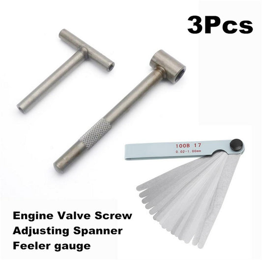 3x New Motorcycle Engine Valve Screw Adjusting Spanner Tool For GY6 50 to 150cc Q