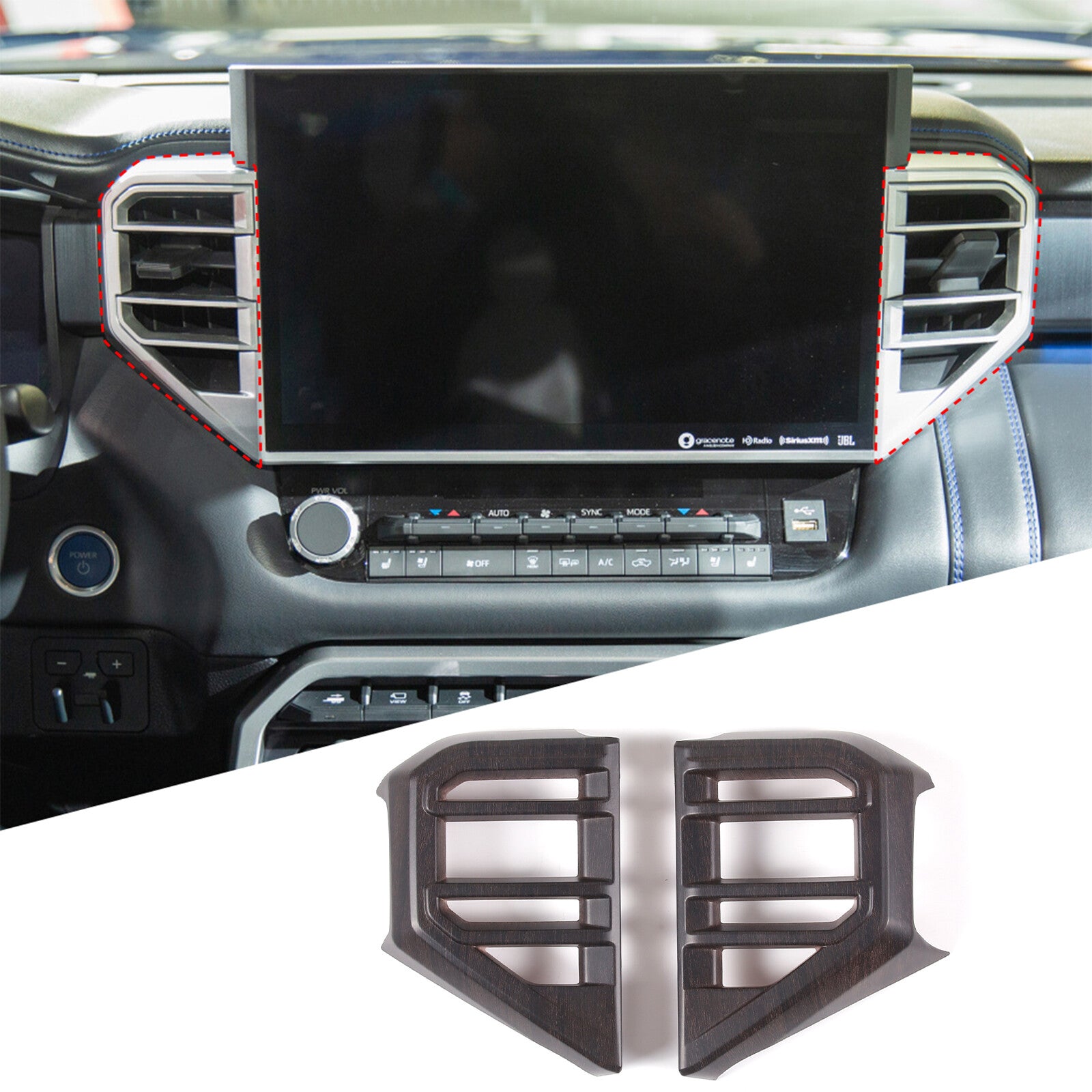 2-Pack ABS Chrome Exterior Mirror Cover Trim for Maverick 2022-2023- v