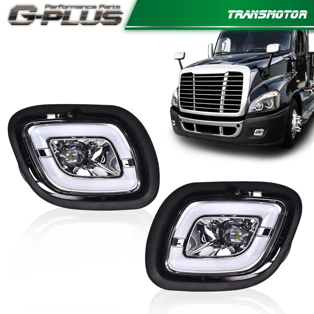 LED fog light white for 08-17 for Freightliner Cascadia LH+RH side - v