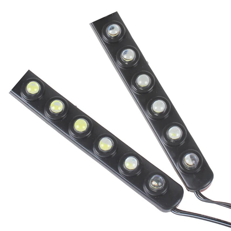 DC12V Universal Waterproof Car Flexible White 6LED DRL Daytime Running Fog Light