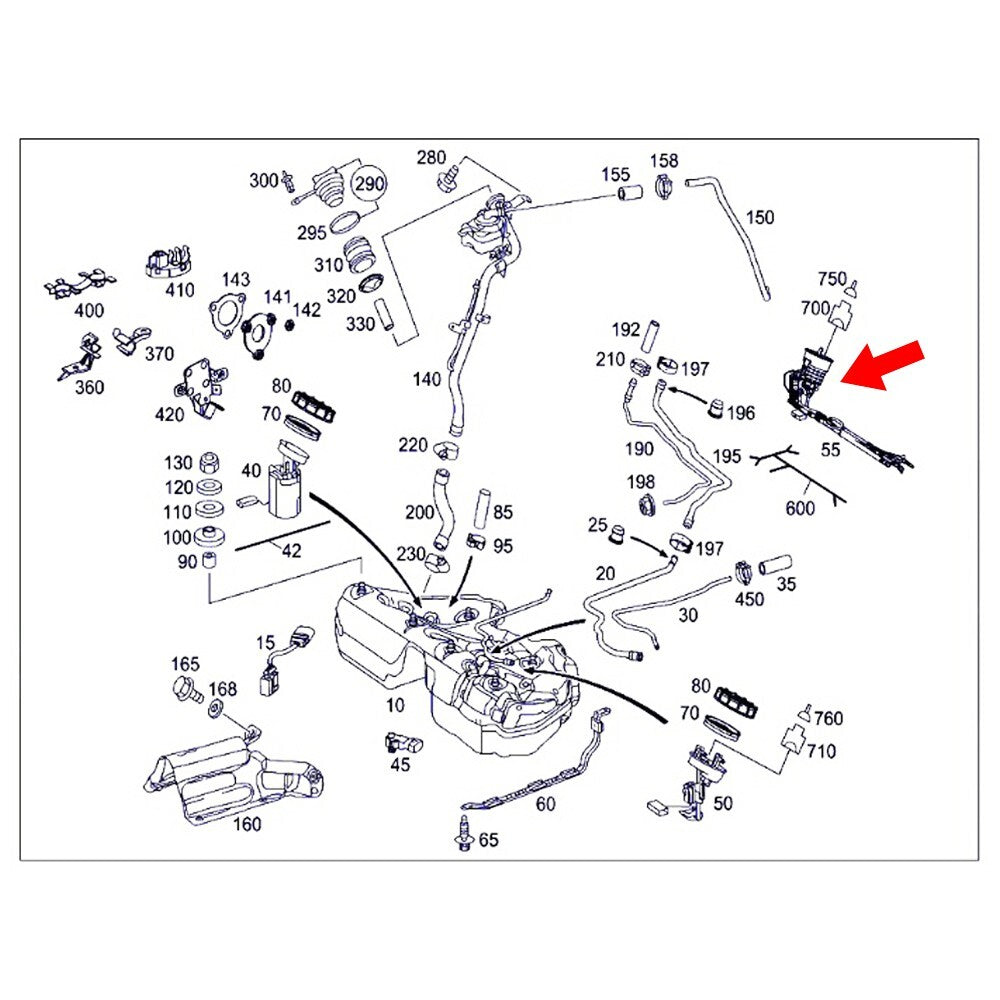 2114703994 Fuel pump assembly sensor suitable for W211/S211 E320 E350 E500- n