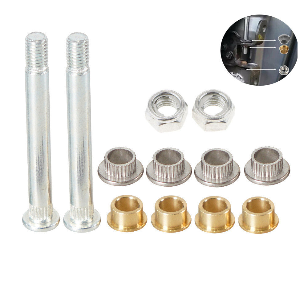 2 Sets Car Door Hinge Pin with Bushing Repair Kit for Ford for Mustang 1994-2004 New Q