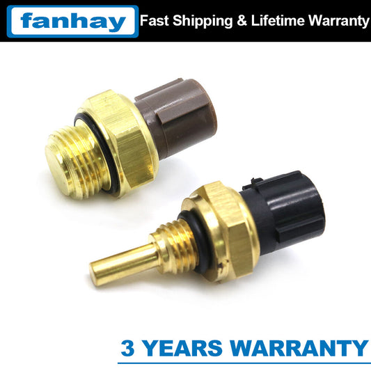 2PCS 37760-P00-003 Cooling Fan Switch & Coolant Temp Sensor for Honda Odyssey Q