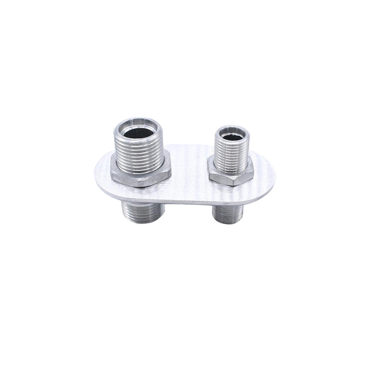 2-Port Billet Aluminum Firewall HeaterA/C Bulkhead Connector Hot Rod 181152-100 Q