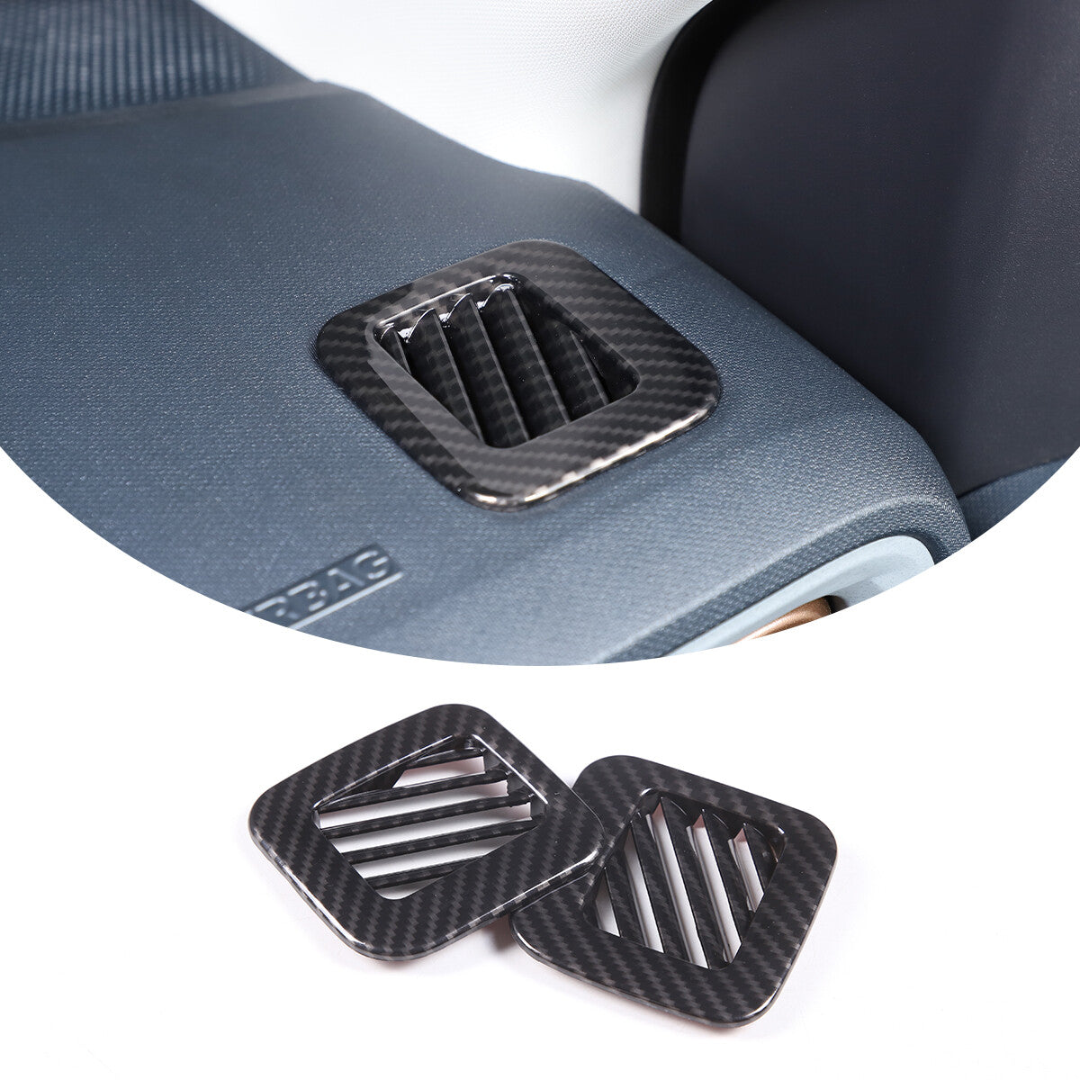 ABS Matte Black Steering Wheel Button Sticker Trim for FJ Cruiser 07-21- v