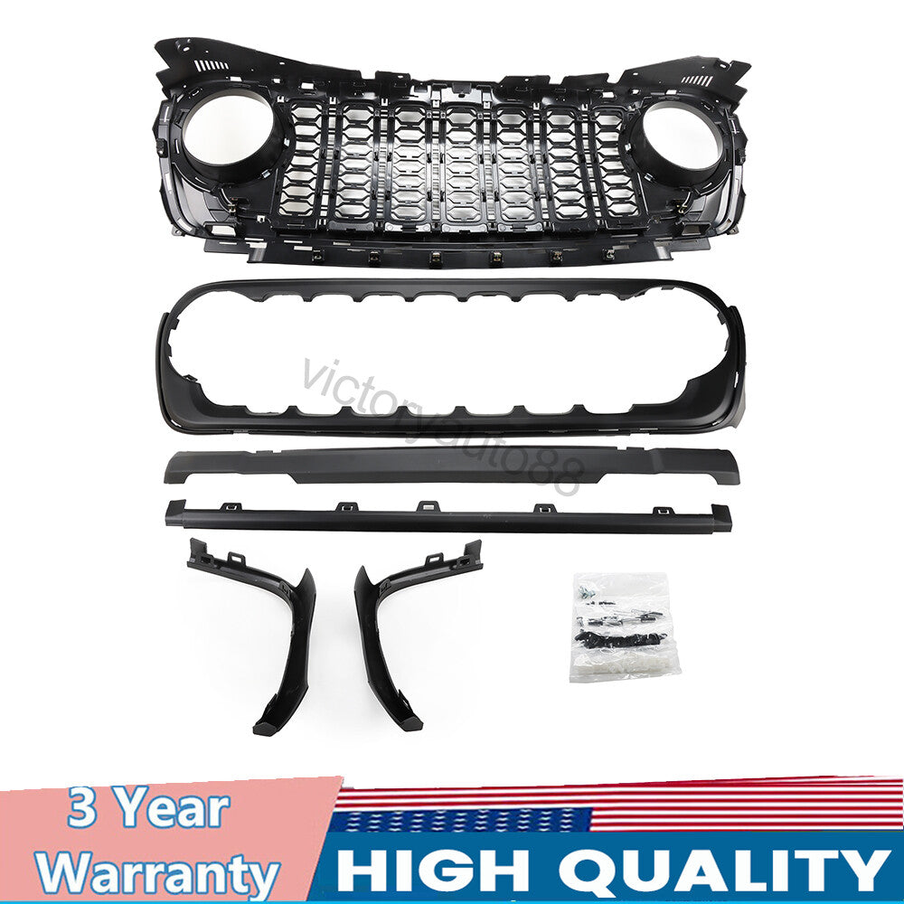 for Jeep for Wrangler JL upgrade to 2024 JL 2018-24, grille bumper grille 1 set front