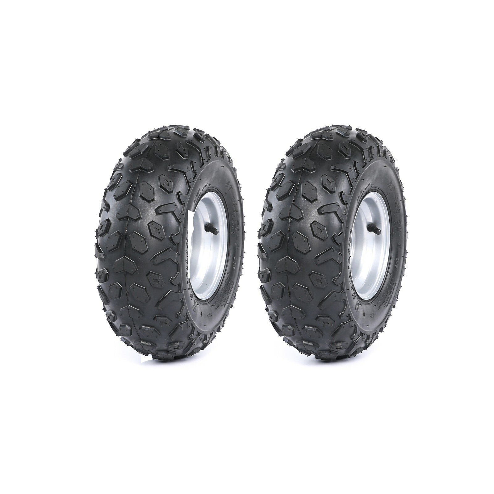 2-pack 145/70-6 wheel suitable for four-wheel off-road vehicles, including 110cc and 125cc off-road vehicles, all-terrain vehicles, and go-karts.