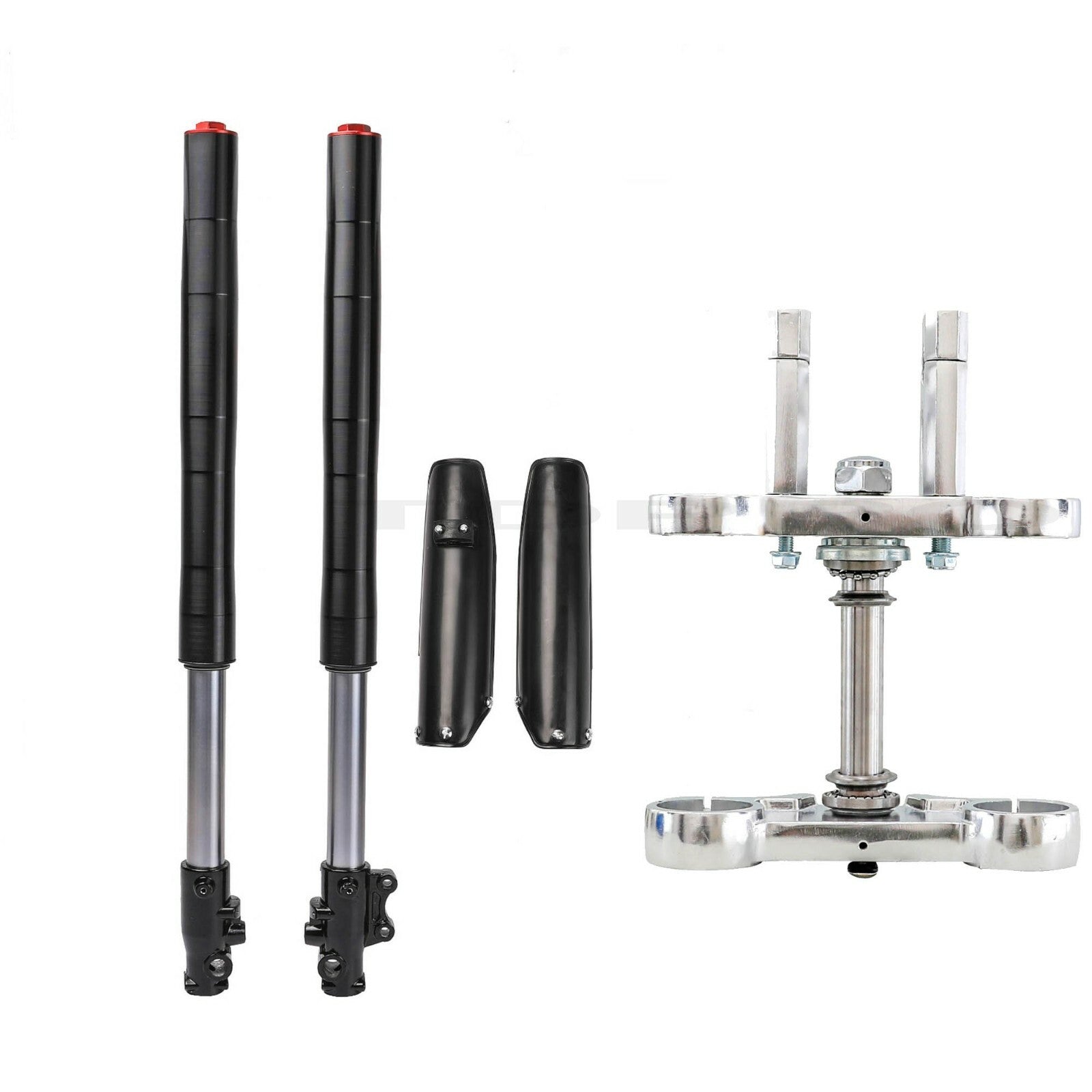 Upside-down 45/48mm three-tree fork suitable for Dirt Pit bikes Apollo 125cc and 150cc.