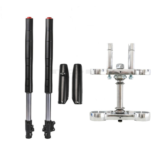 Upside-down 45/48mm three-tree fork suitable for Dirt Pit bikes Apollo 125cc and 150cc.