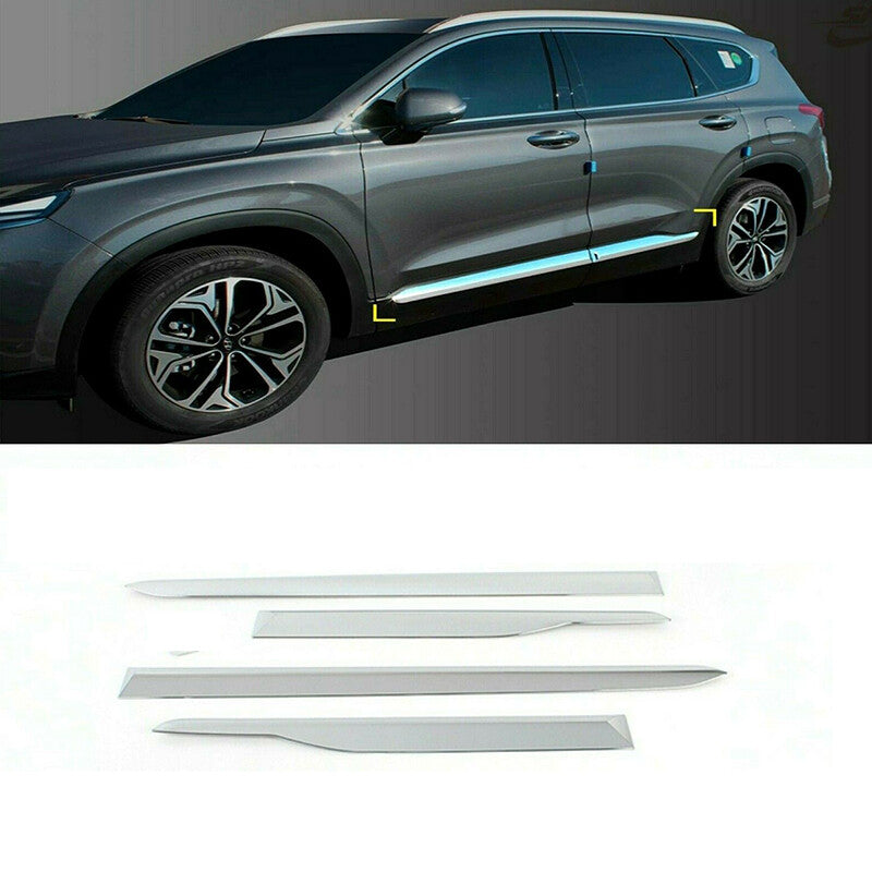 Side Door Body Side Skirt Under Line Molding Cover for Hyundai Santa Fe 2019-21
