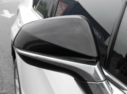 2P ABS Carbon Fiber Exterior Rear View Mirror Cover Trim for Lexus NX 2015-2020