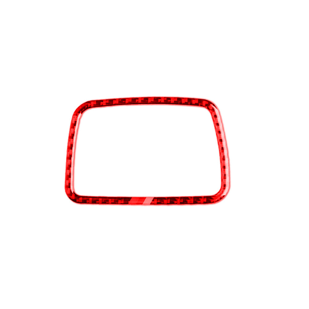 Red carbon fiber ashtray decorative trim for BMW 5 Series F10 2011-2017