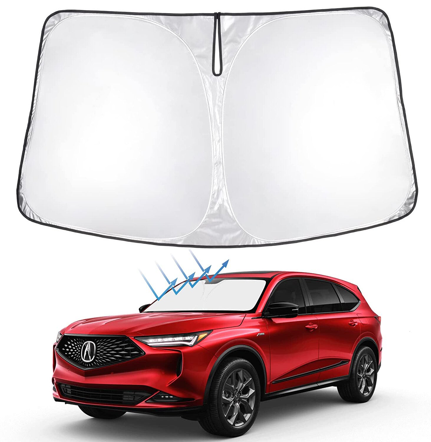 Custom Fit for Acura MDX 2014-2020 Car Windshield Sun Shade UV Block Foldable Cover