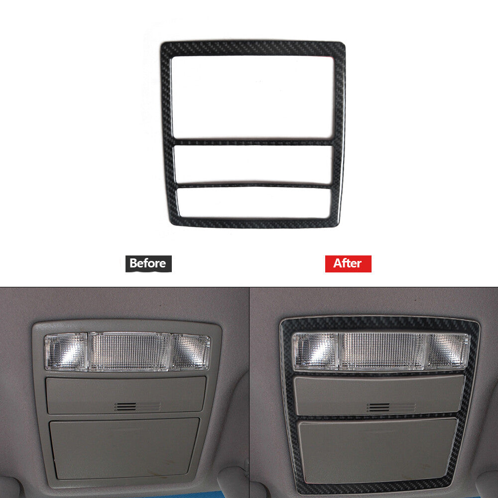 Carbon Fiber Rear Armrest Cup Holder Frame Cover Trim for Chrysler 200 2011-2014 v