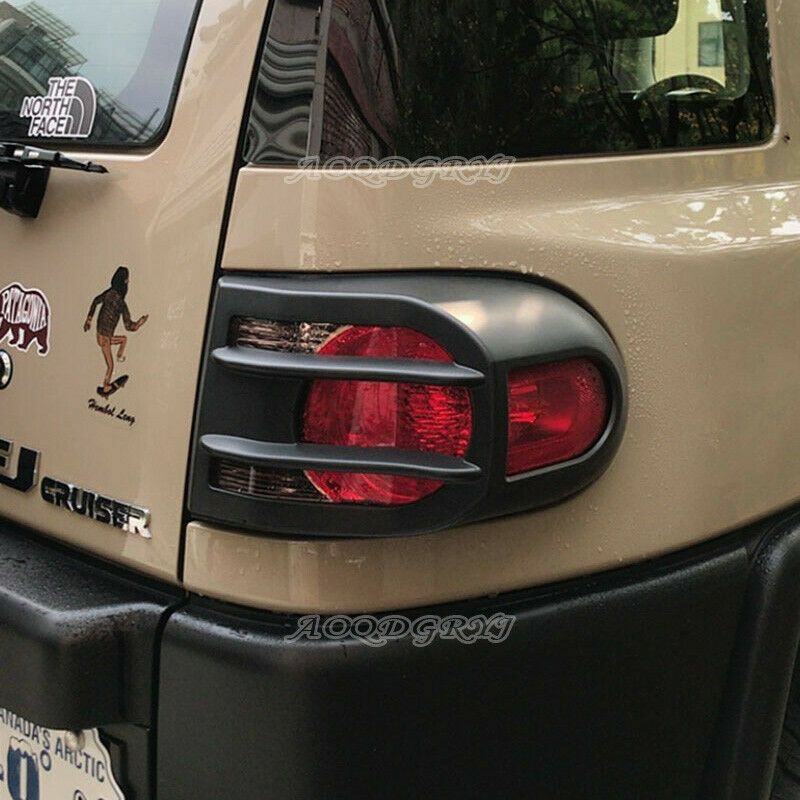 Matte Black Rear bumper Tail Light Cover Trim for Toyota FJ Cruiser 2007-2020