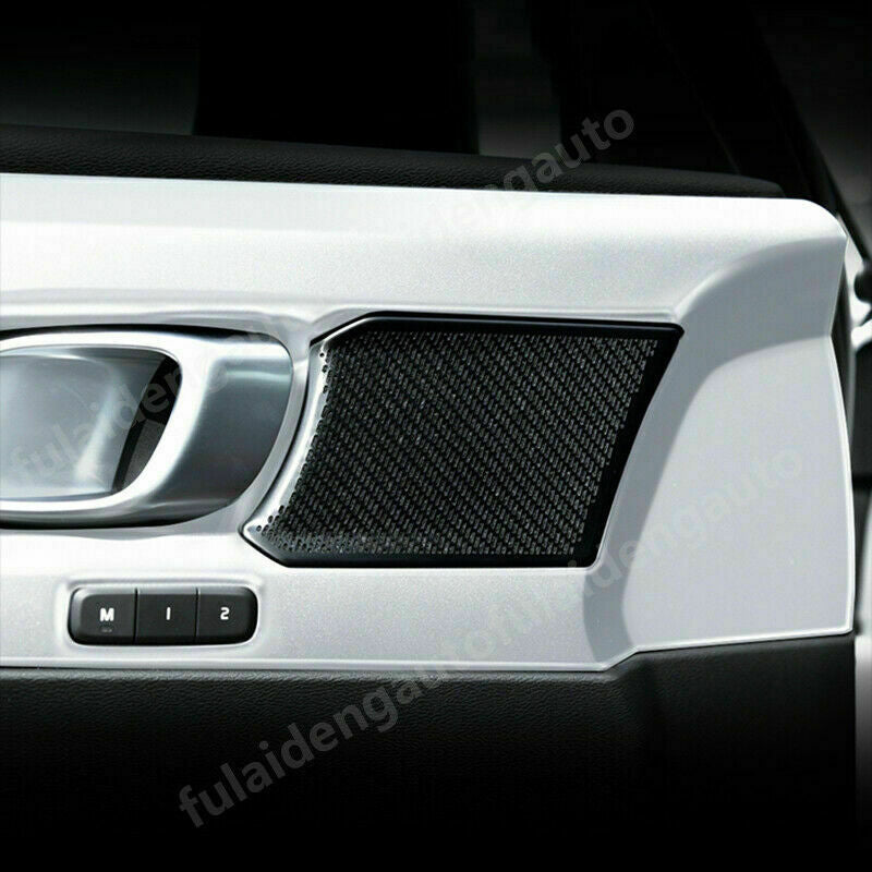for Volvo XC40 2018-2022 Silver Interior Door Handle Bowl Panel Cover Decor Trim