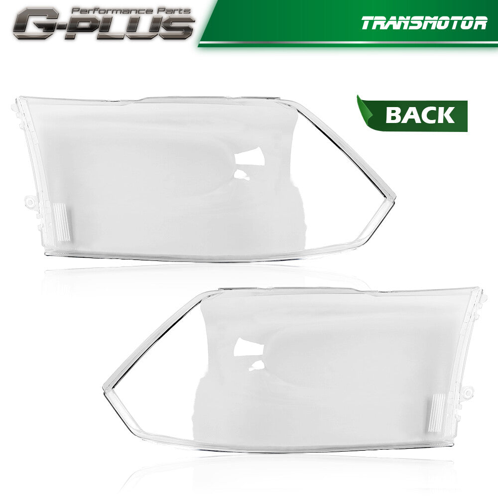 Fits 2009 - 2018 for Ram 1500 2500 3500 Headlight Replacement Lens Clear - v