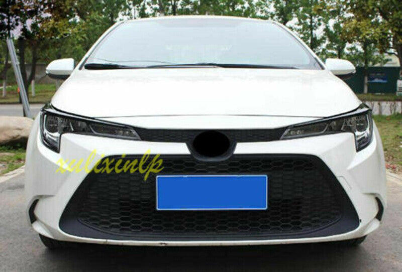 for Toyota for Corolla 2019-2022 Piano black Headlight Front Lamp Eyelid Cover Trim