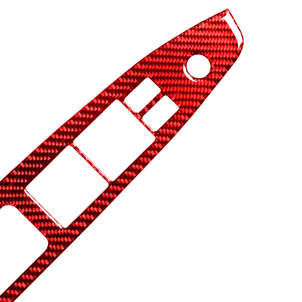 Red Carbon Fiber Ceiling Light Frame Trim Cover For Quest 2004-2006 TypeB v