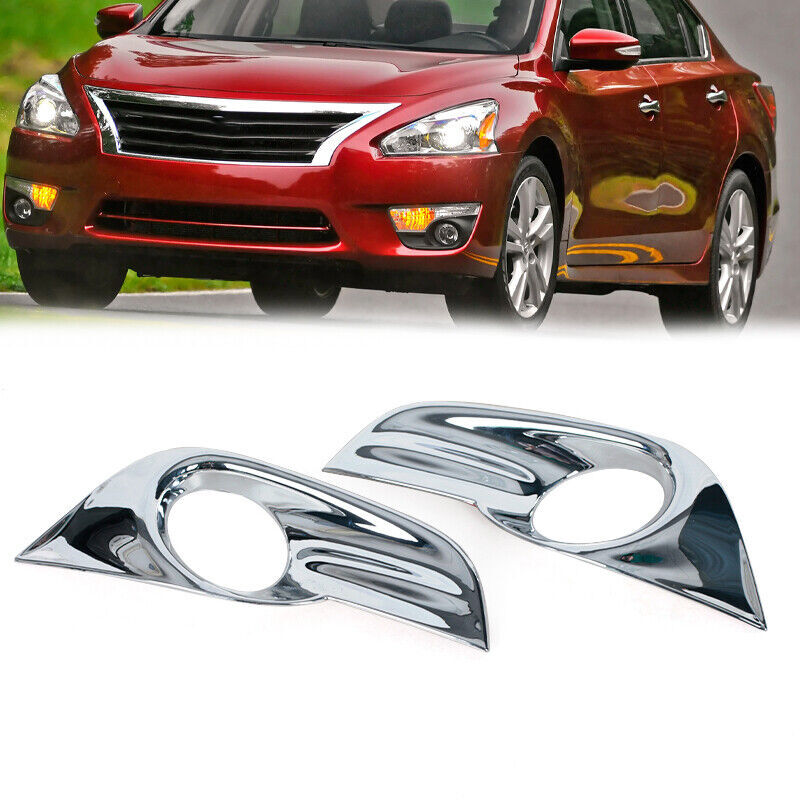 for Nissan Altima 2013-2015 Chrome Front Fog Light Lamp Cover Trim