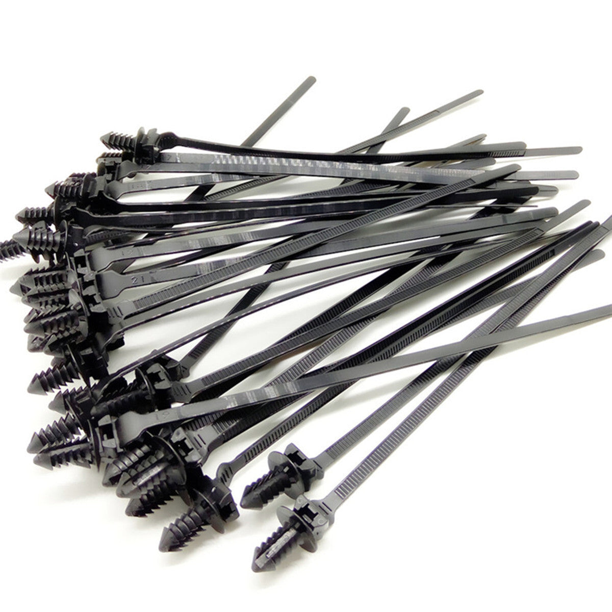 Fastener Clips Released Zip Straps 50Pcs Nylon Cable Tie Car Bundled Wire Band