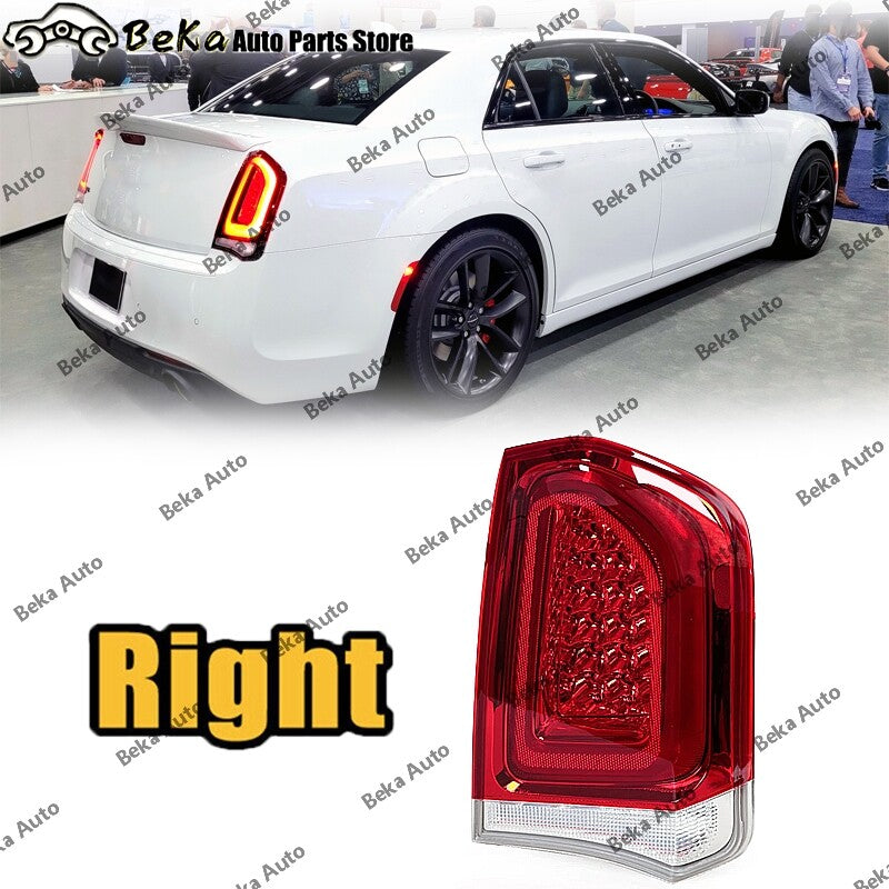 for Chrysler 300 2015 - 2023 LED rear taillights, brake lights, and drive lights.