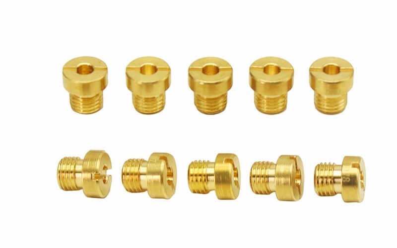 10Pcs Dellorto 6413 M6x0.75mm #66-#155 For PHBH PHBL PHBE Carburetor Main Jets Q