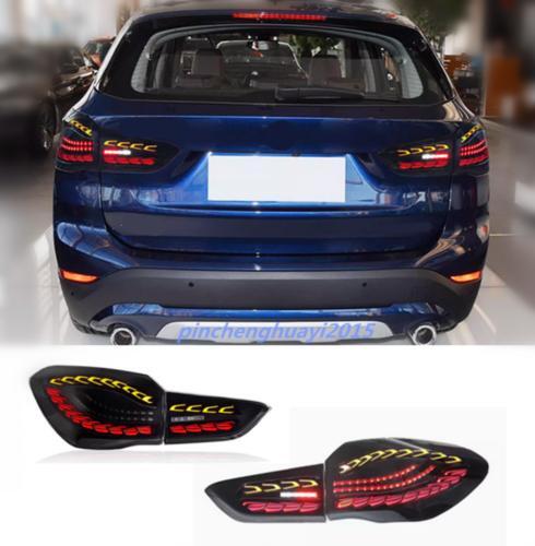 Applicable to for BMW X1 F48 2016 - 21 Smoke Black LED Taillight Dynamic Signal Pair