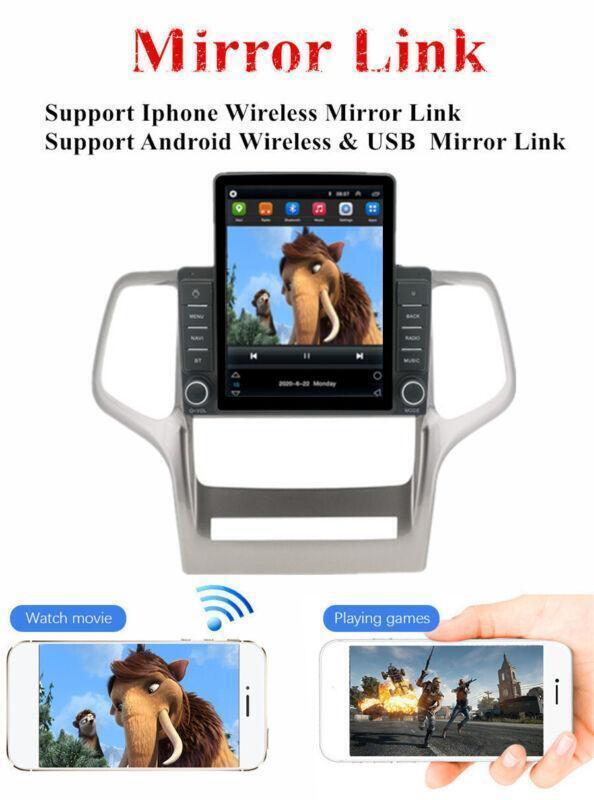 GPS Navigation 2+32GB BT for Jeep Grand Cherokee 2011-2013 9.5 Car Stereo Radio