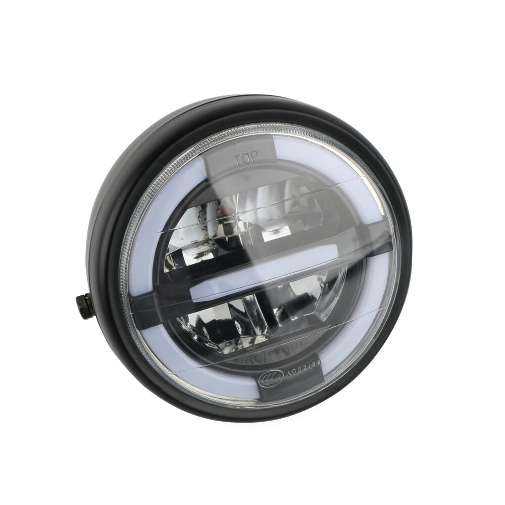 7-inch motorcycle headlight with bracket, height and low compatible, suitable for Harley Bobber Cafe Racer
