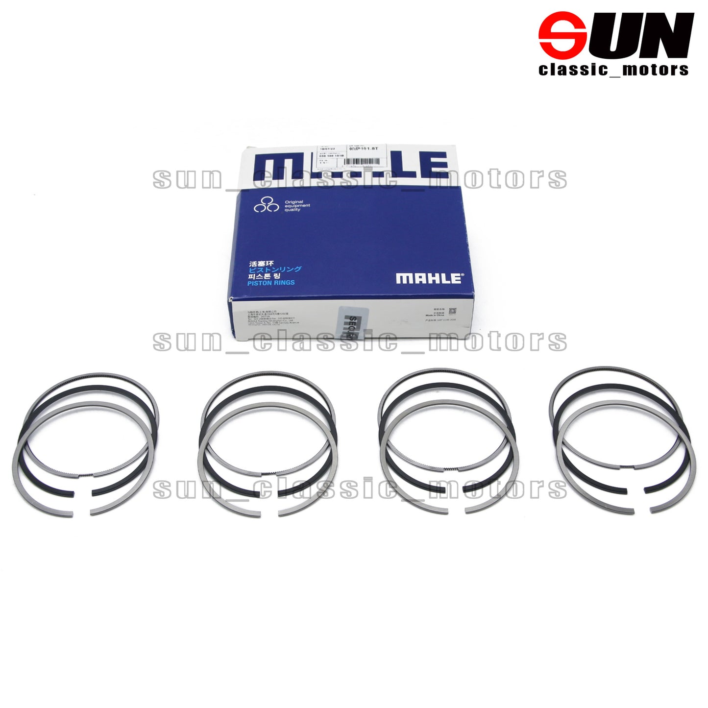 4 STD 81 mm piston rings for Jetta , for Golf 4, MK4, for Passat , for Bora , for Audi A3, A4, TT 1.8T.