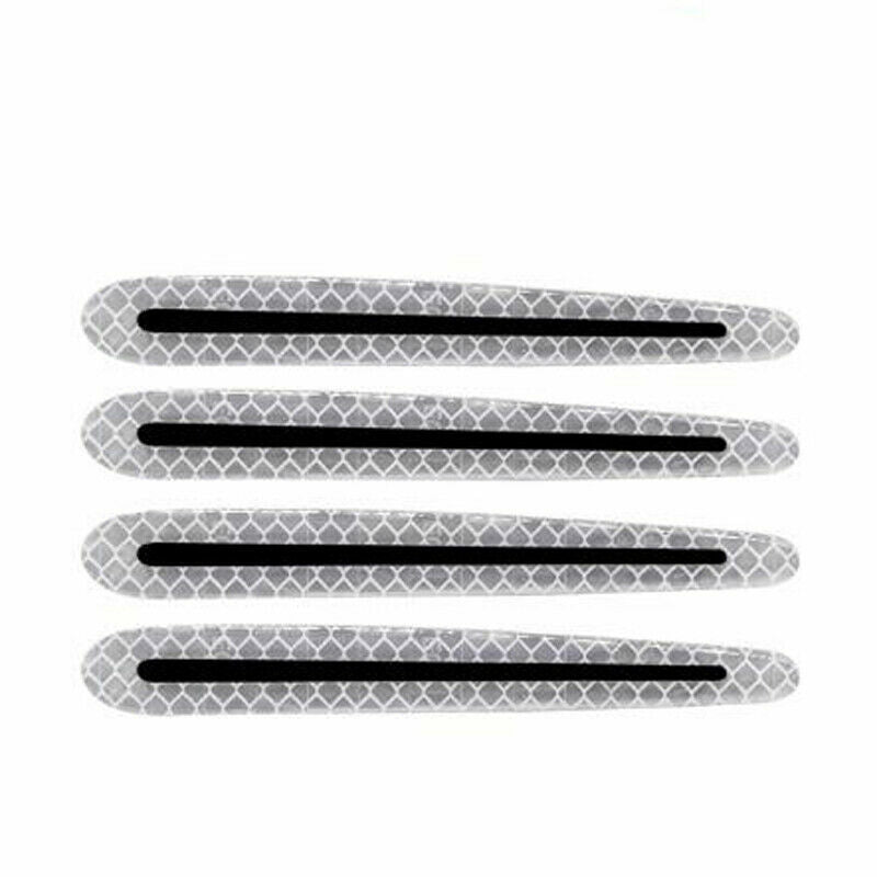 8x Car Door Handle Bowl Anti-Scratch Protective Film Reflective Sticker Strips