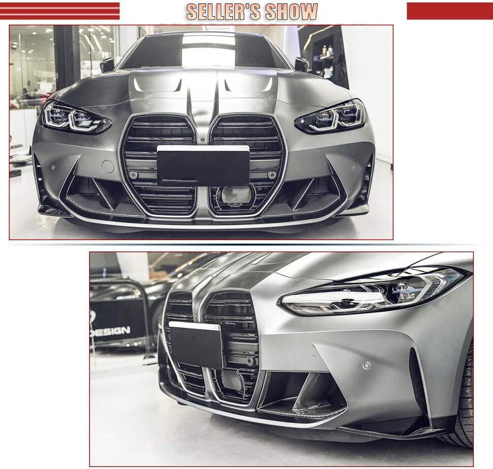 Bumper Vent Grill Air Duct Grille Cover Carbon Look for BMW G80 M3 G82 G83 M4