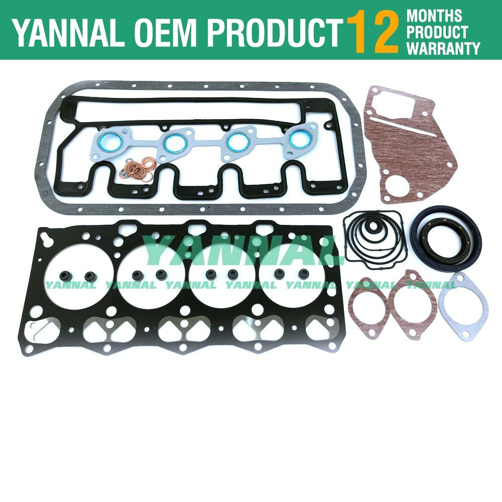 4LE1 Full Head Gasket Kit for Isuzu Engines, Hitachi Excavator Generators -