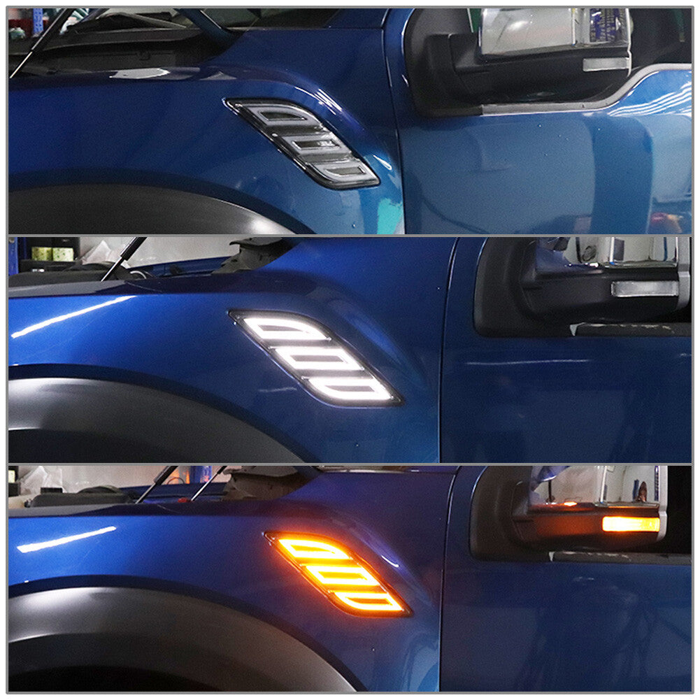 Two LED Daytime Running Lights (DRLs) for the 2018 for Ford F-150