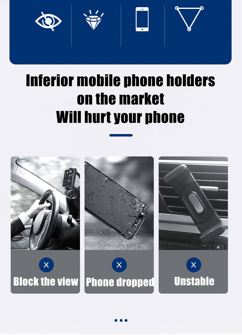 Car phone holder compatible with Model 3 (2018-2021) navigation mount. n