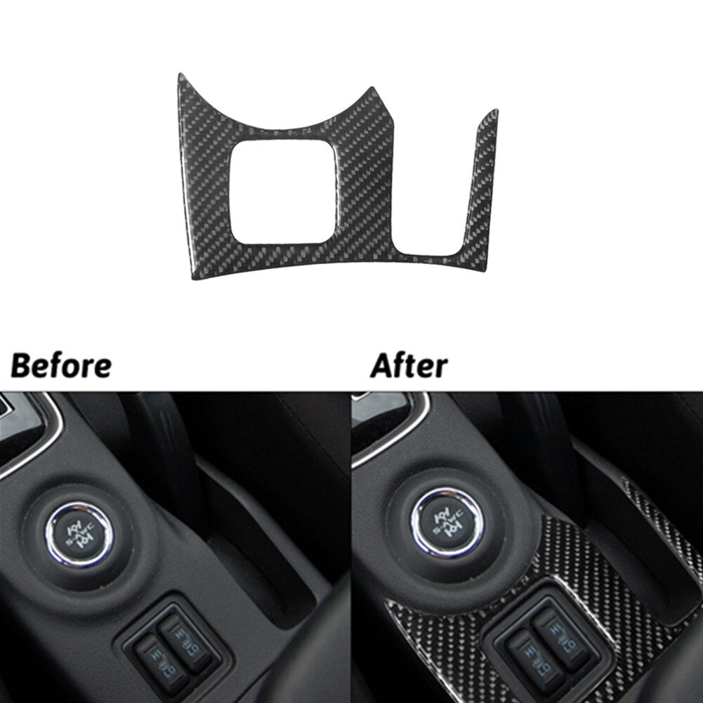 Red Carbon Fiber Air Conditioner Frame Panel Cover Trim for Audi A4 S4 2005-2006 v